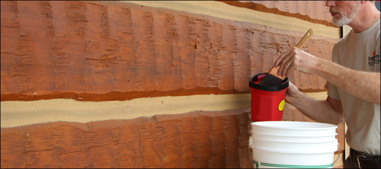 Professional Log Home Staining  Falcon,  North Carolina